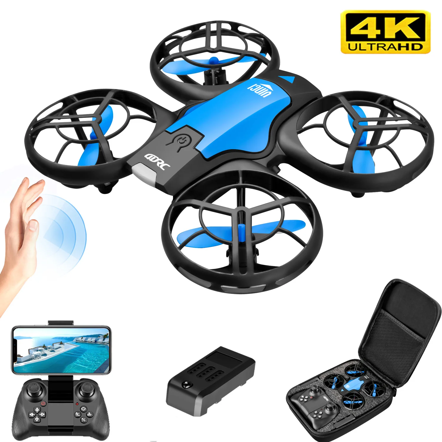 Drone Mapping - โดรน V8 รุ่นใหม่ขนาดเล็ก 4K ระดับมืออาชีพ กล้อง