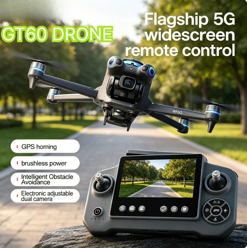 โดรน GT60 GPS แบบพับได้ หน้าจอ - Drone Mapping บทวิจารณ์และราคา